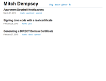 Tablet Screenshot of mitchdempsey.com